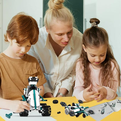 STEM Robot Toys for 8-14 12 in 1 Remote Control Robotics Toys for Kids Programmable Building Robot Kit Birthday Present for Science Educational(469 Pcs)