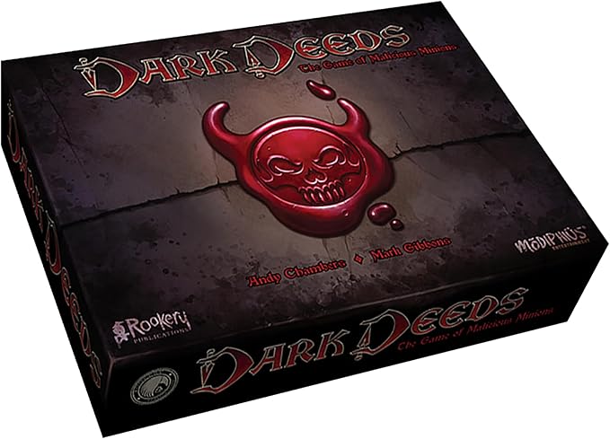 Modiphius Entertainment: Dark Deeds - Strategy Board Game Darkly Humorous Card Game Ages 14+ 2-5 Players 60 Min
