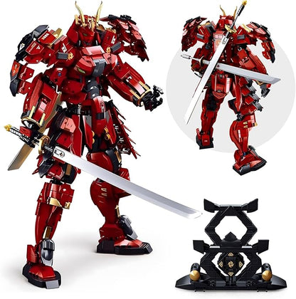 HIGH GODO Samurai Mech Warrior Model Building Sets Double Swords Robot Building Blocks Toy Set 923 Pieces Creative Collectible Gift for Adults Man Teens 14+