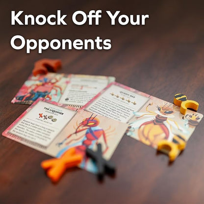 ALLPLAY Kabuto Sumo: Sakura Slam Board Game for Adults- The Return of The Coin Pushing Beetle Brawl - Standalone Sequel - Strategy Dexterity Game - 2-4 Players Ages 6+