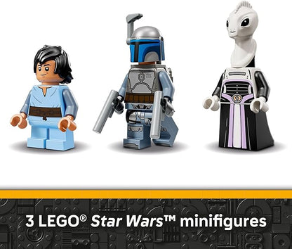 LEGO Star Wars: Attack of The Clones Jango Fett's Starship Building Toy - Pretend Play Set for Boys &amp Girls Ages 9+ - Gift for Birthdays - Collectible Model Kit &amp Kids Room Decor - 75433