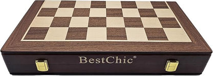 18 Wooden Chess SetFolding Storage Wooden Chess Board Sets Large Chess Board Sets Premium Board Games Chess Set for Adults and Kids Chess Enthusiasts