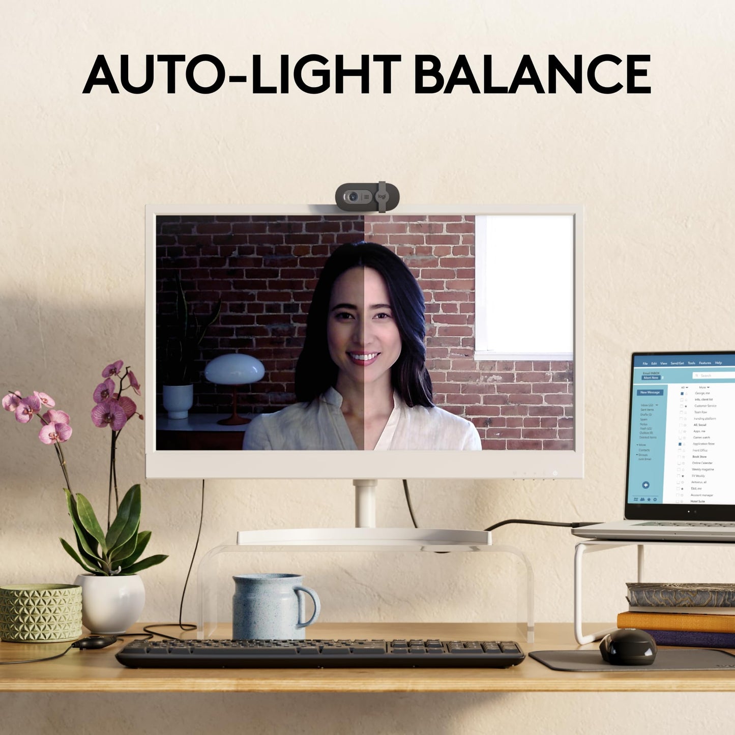 Logitech Brio 101 Full HD 1080p Webcam for Meetings, Streaming, Desktop, Laptop, PC - Built-in Mic, Shutter, USB-A, Teams, Zoom - Black