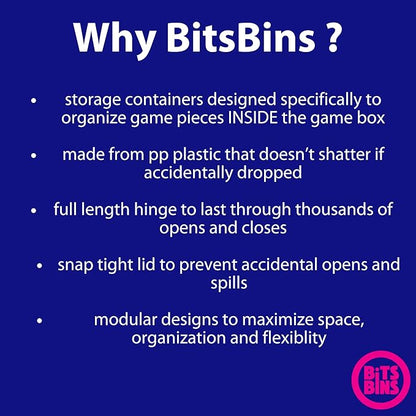 PRODUCT80 BitsBins Organizer for WYRMSPAN Organizes Cards and Tokens Easily and Fits in Game Box Board Game Accessories for Components of Wyrmspan