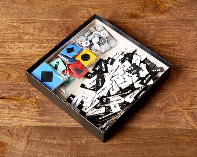 Haiclue | Fast-Paced Board Game for 2-12 Players | Combine Word Tiles to Create Clues | Creative Activity for Adults or Families | Two Player Cooperative or Multiplayer Competitive Party Game