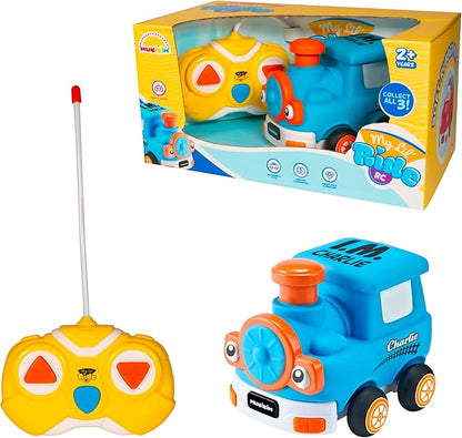 MUKIKIM My Little Ride - Charlie The Train. Your Child's First Remote Control Car. Safe &amp Durable for Ages 2+ Toddlers/Young Kids. Cartoon RC Car with Disassemble Soft Shell &amp Crash-Resistant