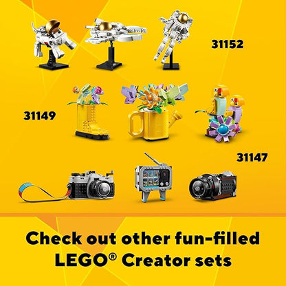 LEGO Creator 3 in 1 Retro Roller Skate Building Kit Transforms from Roller Skate Toy to Mini Skateboard to Boom Box Radio Birthday Gift for Skaters Cool Toy for Boys and Girls Ages 8 and Up 31148