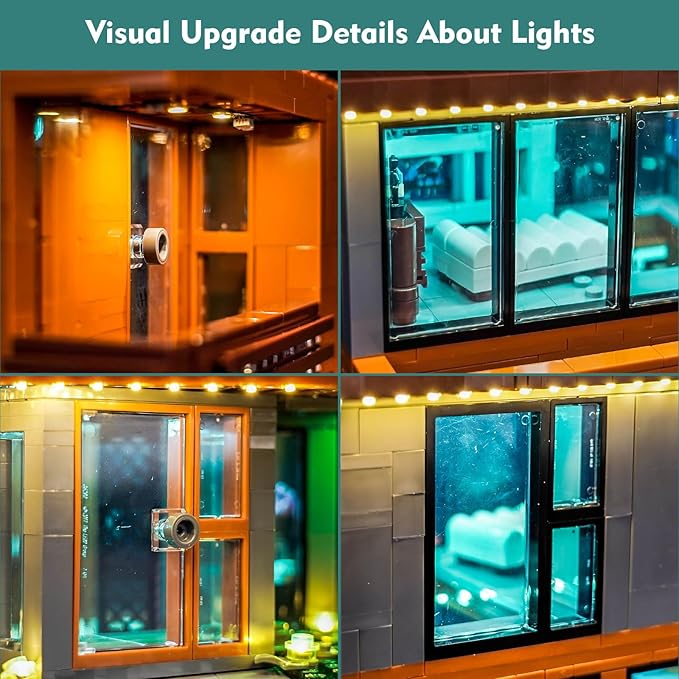 Light kit Compatible with Lego Twilight The Cullen House - No Model Only Light LED Lighting Accessories Compatible with Lego The Twilight Zone. Karen's House 21354 (RC Version)