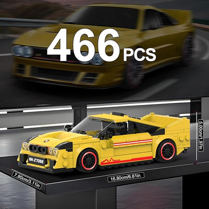 Mould King Speed Champion EVO 38 Racing Car MOC Building Set &amp Display Case Creative Classic Cars for Teens Age14+ 27088 Cool Vehicles Model Toys Birthday Gifts for Adults 466 PCS
