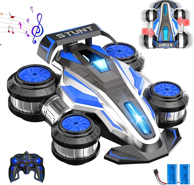 Remote Controlled Drift Stunt Car Light and Music RC Cars 360 ° Rotation Suspended Car 2.4G4WD Remote Control Cars Birthday Gift for Boys and Girls Aged 5-13