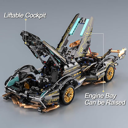 Sport Car Building Block Sets for AdultsRace Car Collectible 1:14 Model Scale Engineering Toy Birthday for Men Teens Boys Car Fans 8+ 8-12 12-16 13 14 14+