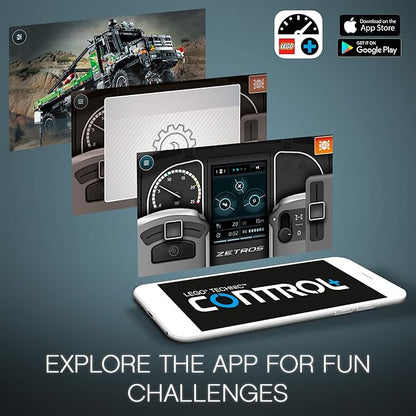 LEGO Technic App-Controlled 4x4 Mercedes-Benz Zetros Trial Truck 42129 Building Toy Set for Kids Boys and Girls Ages 12+ (2129 Pieces)