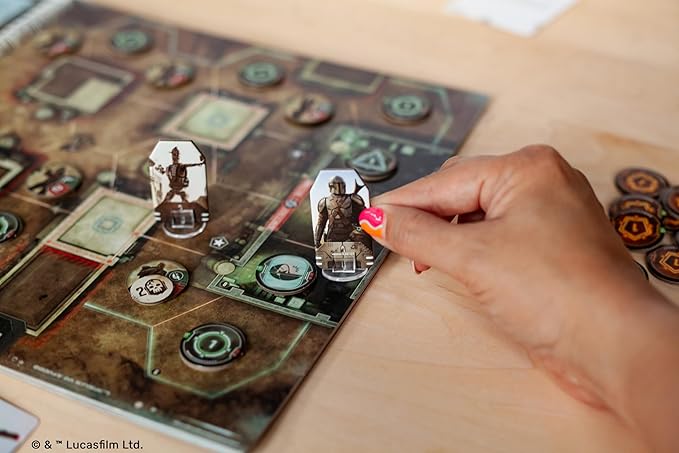 Asmodee Star Wars: The Mandalorian Adventures Board Game - Cooperative Missions Inspired by Season 1 Strategy Game for Kids and Adults Ages 12+ 1-4 Players 30-60 Minute Playtime