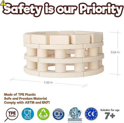 Taksa Toys Arch-Kid-Tech Roman Theater STEM Building Blocks Kit - 54-Piece Premium Educational Set for Kids Ages 7-10+ Years - Indoor Architectural Construction Games - Montessori Learning Toys
