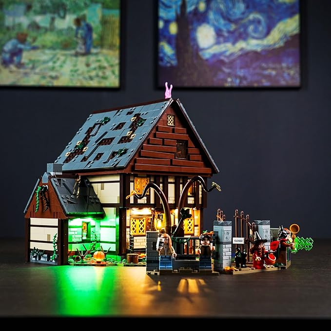 BrickBling LED Lighting Compatible with Lego 21341 Hocus Pocus: The Sanderson Sisters' Cottage Remote Control Version Light (Lights Only No Model)