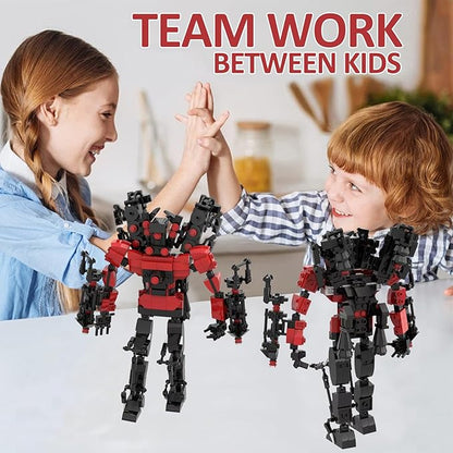 Toilet Blocks Toys TV Man Building Blocks ToysConstruction Playset Blocks Action Figure Building Blocks for Adults Kids 575 PCS