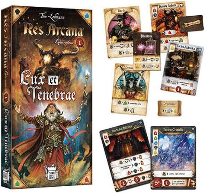 Res Arcana Lux et Tenabrae Board Game EXPANSION - Magical Fantasy Adventure Game Strategy Game for Kids &amp Adults Ages 14+ 2-5 Players 30-60 Min Playtime Made by Sand Castle Games