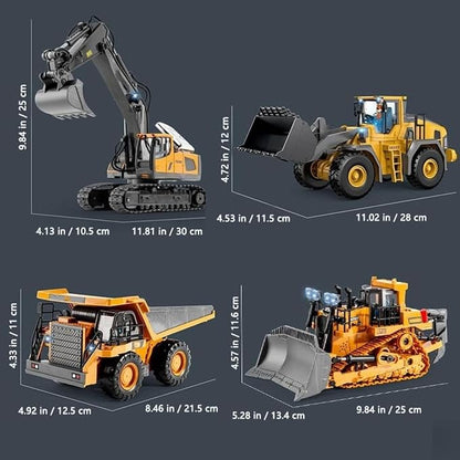 Mudsterz - Mudsterz Trucks Mudsterz Excavator 2.4GHz RC Construction Vehicle with Cool Lights and Real Sounds Realistic Engineering Design Metal Parts Little Builders Big Action (A2)