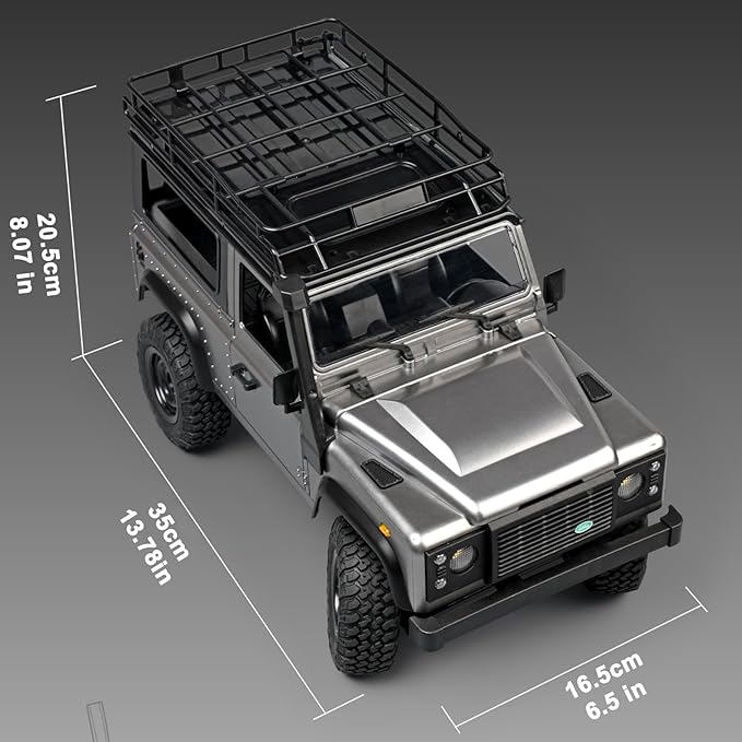 Skymaker MN99S 1/12 Scale Remote Control Car 4x4 Land Rover RC Jeep RTR Rock Crawler with Two 1200mAh Batteries