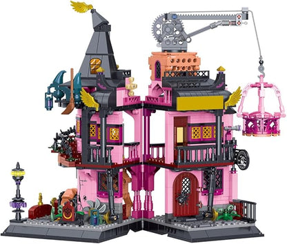 Architecture Magic Laboratory Building Block Set 1022 Pieces Halloween Haunted House Construction Toy Educational Gift for Kids and Adults
