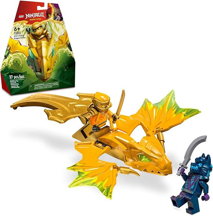 LEGO NINJAGO Arin’s Rising Dragon Strike Toy Ninja Action Figure Playset with Arin Minifigure Building Ninja Battle Toy Set for Kids Gift Idea for Boys and Girls Aged 6 Years Old and Up 71803