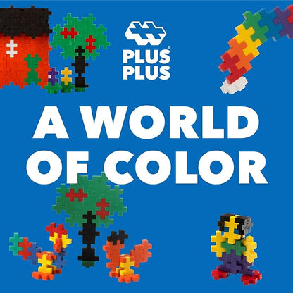 PLUS PLUS BIG - Open Play Set - 100 Piece - Basic Color Mix Construction Building Stem Toy Interlocking Large Puzzle Blocks for Toddlers and Preschool