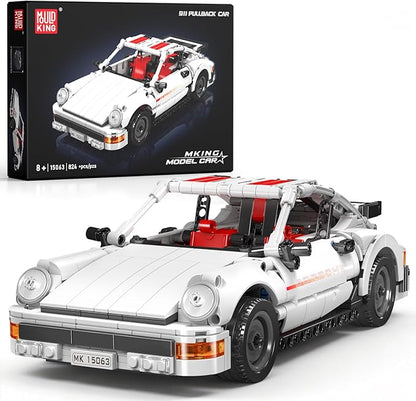 Mould King 911 Racing Car Building Sets15063 Collectible Car Model &amp Gift for Adults &amp car Lovers Authentically Detailed Build &ampDisplay Model for Home or Office Decoration(824 PCS)