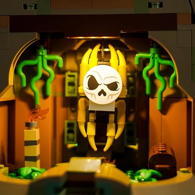 Upgraded Led Light Kit Compatible with Lego Great Deku Tree 2-in-1 Building Set Green Lights Decoration Compatible with Lego 77092 (Model Not Includd)