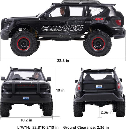 FMS 1/10 Canyon RC Crawler FCX10 RC Rock Crawler with Lighting Hobby Grade Offroad RC Car for Adults RS Need to Complete