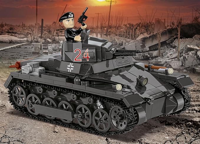 COBI Historical Collection WWII Panzerkampfwagen I (France 1940) Tank Building Set 654 Pieces