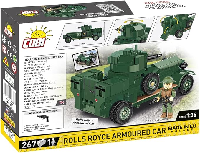 267 Pcs Hc Great War /2988/ Rolls Royce Armoured Car Scale1:35