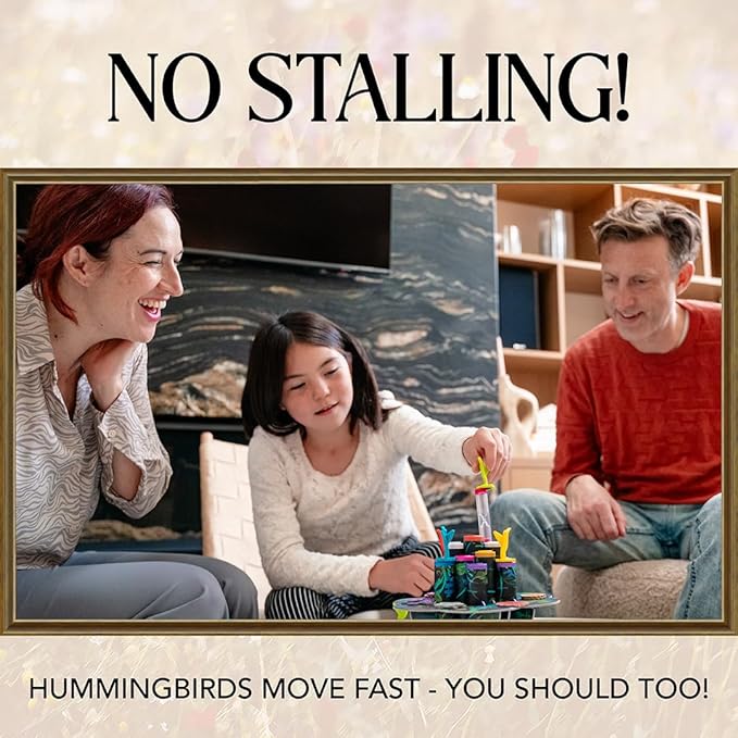 Hummingbirds Board Game A Real-Time Push Your Luck Dexterity Party Game Test Your Timing &amp Collect Nectar Token Points A Fun Family Game with Beautiful Artwork Ages 8+ 2-4 Players 15+ Play