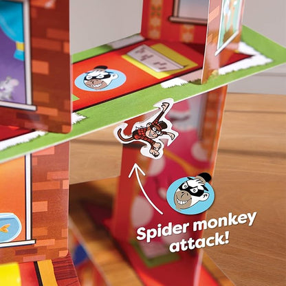 HABA Rhino Hero Super Battle - Exciting 3D Stacking Board Game for Kids &amp Adults Fun Family Games Stacking Card Games for Kids Made in Germany