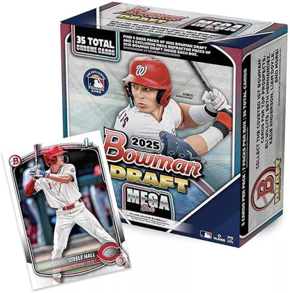 2025 Topps MLB Baseball Bowman Draft Baseball Trading Card Mega Box