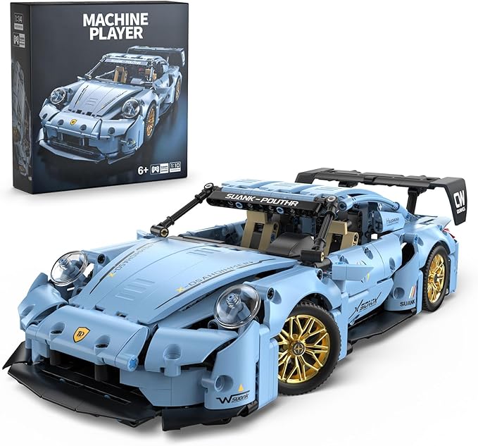 PIKARO Sports Race Car Building Set Kit for Boys &amp Adults 1:14 MOC Toys Racing Model Car Kits Birthday Gift for Boys Kids Age 8-14 12-16