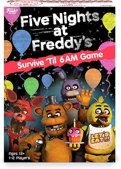 Funko Games Five Nights at Freddy's - Survive 'Til 6AM Game |1-2 Players Ages 13+
