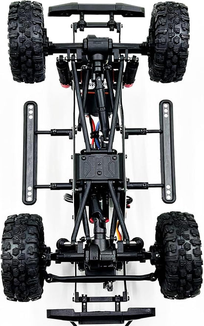 HOBBYPLUS CR-18P V3 Brushless Rushmore in -Hunter - Matte Sand - 1/18 Scale RC Truck Crawler with Off-Road RC Trucks Features Portal Axles &amp Metal Gears - RTR 2S/3S LiPo Compatible (1810419-V3)
