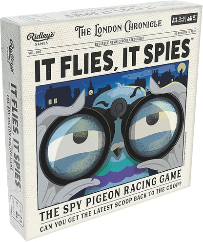 Ridley's Games: If Flies It Spies | The Spy Pigeon Racing Game | Family Strategy Game | for 2-6 Players and Age 8+ with a 20-Minute Playtime