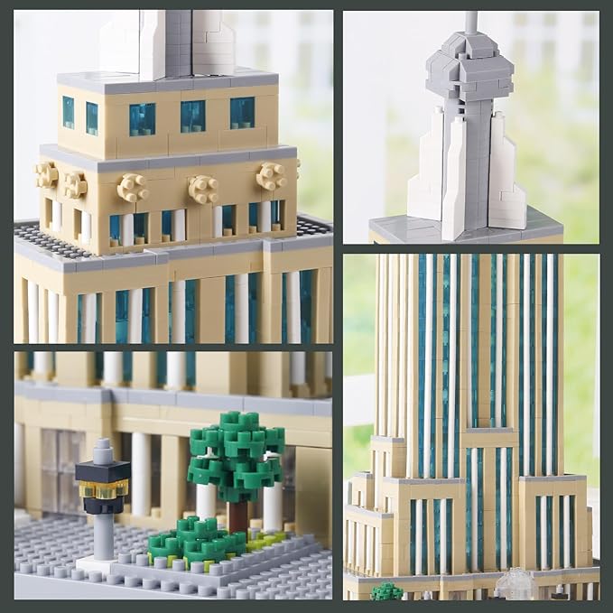 3819PCS New york Empire State Micro Mini Building Blocks SetCommemorative Architectural Model BuildingUnique Choice for 14+ Kids or Adults
