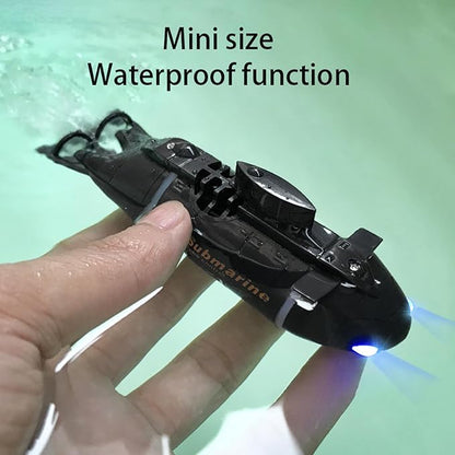Mini RC Submarine Boat for Kids 6CH Remote Control High-Speed Waterproof Diving Toy for Pools Lakes Bathtubs – Gift for Boys and Girls（Black）