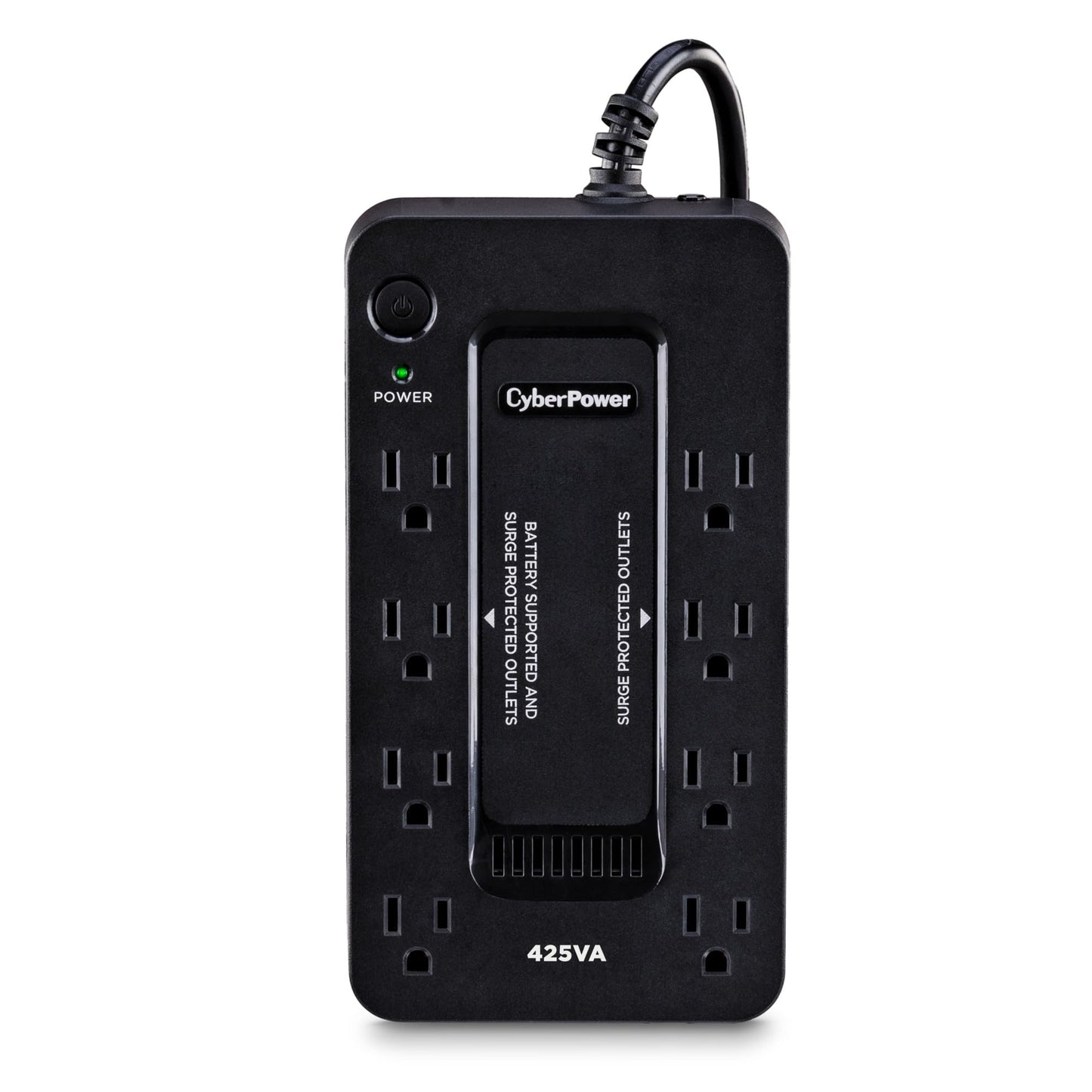 CyberPower ST425 Standby UPS System, 425VA/260W, 8 Outlets, Compact, Black