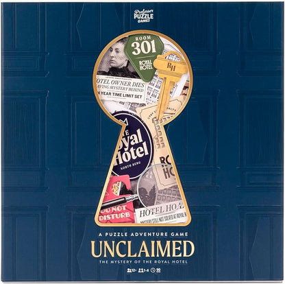 Professor Puzzle: Unclaimed: The Mystery of The Royal Hotel - A Puzzle Adventure Game Fast-Paced Treasure-Hunt Investigation Ages 12+ 1-4 Players