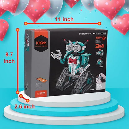 APP/Remote Control STEM Building Kits for Kids Ages 8-12 - 3 in 1 RC Robot Car Toys 440 Pcs Educational Science Projects Gift Ideas for Boys Girls
