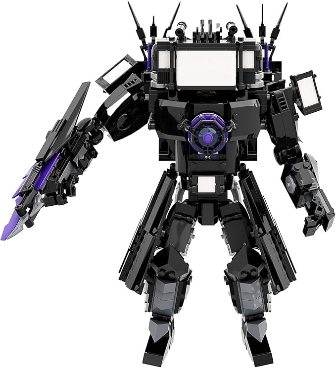 Bentex Toilet Upgraded Titan TV Man Figure Building Block Set Upgraded Cameraman Speakerman Game Model Collectible Building Bricks Birthday Gift for Adults Fans (857pcs)