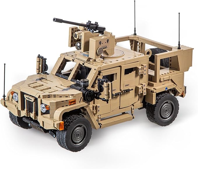 JLTV Building Blocks for Adults Military Vehicles Building Sets Collectible Car Building Kit for Adults (2479 Pcs)