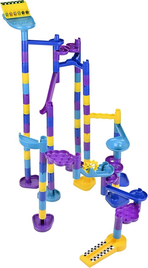 Discovery Toys Marbleworks Deluxe Marble Run | Kid-Powered Learning | STEM Educational Building Block Toy Learning &amp Childhood Development 5 Years Old and Up