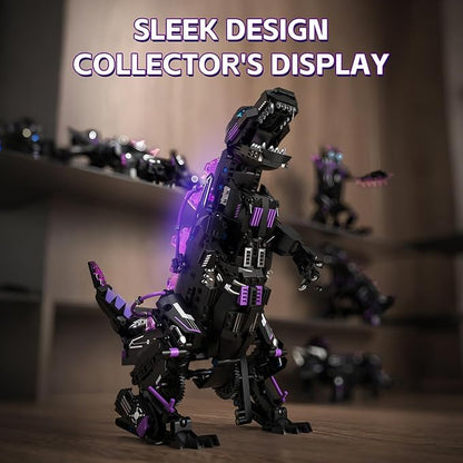 5 in 1 STEM Robot Building Blocks Sets APP &amp Remote Control Robotic Kits 5 in 1 Tyrannosaurus Rex/Triceratops/Monster/Crocodile/Robot Toys Creative Model Gift for Adults Teens 953 PCS