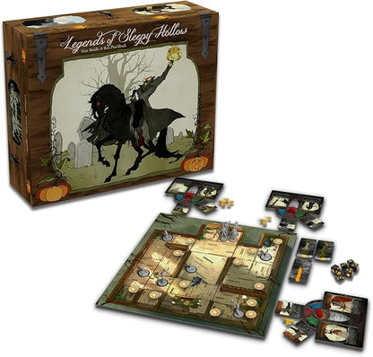 Greater Than Games | Legends of Sleepy Hollow | Cooperative Board Game | Horror Storytelling Campaign | 1 to 4 Players | 30+ Minutes | Ages 12+
