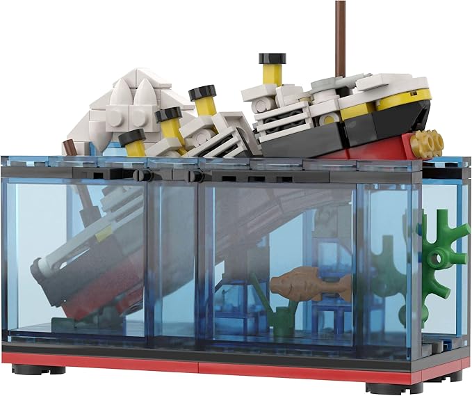 Boat Kits Model Construcrion Sets 247 Pcs Titanic Sink and Break in Half Toy Building Blocks Titanic Cruise Ship Model Toy