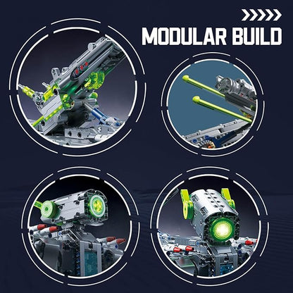 GEVINST Robot Robotic Dog Building Set for Boys Ages 8-12 1609 Pieces STEM Animal Toys Model Building Kit Gift for Adults Kids Teens Ages 8-14 (Static)